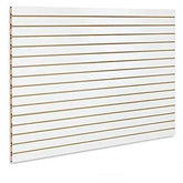 Playwood 3/4 mdf slat wall blanco 4fts x 8fts.